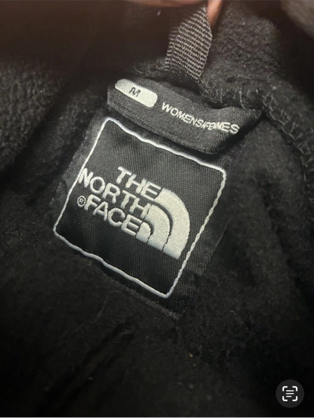 The North Face Women’s Medium Black Pink Zip Up Jacket Hoodie Fleece Softshell - Picture 5 of 8
